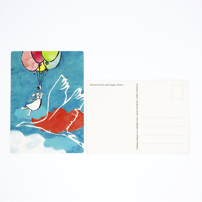 Lot de 3 Cartes Postales Illustrées | Toujours plus haut !