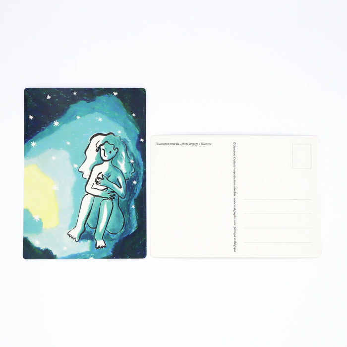 Lot de 3 Cartes Postales Illustrées | Mon cœur, quand tu nous tiens